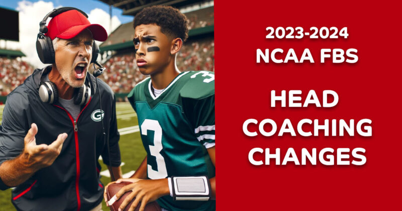 Contact College Football Coaches Complete Listing For Each School   2023 2024 NCAA FBS Coaching Changes 800x420 